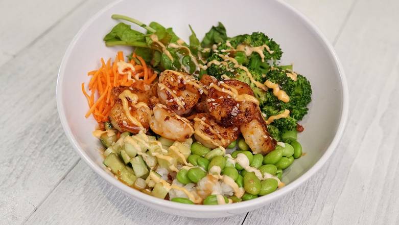 Order Asian Power Bowl w/Grilled Shrimp  food online from Hickory Tavern store, Indian Land on bringmethat.com