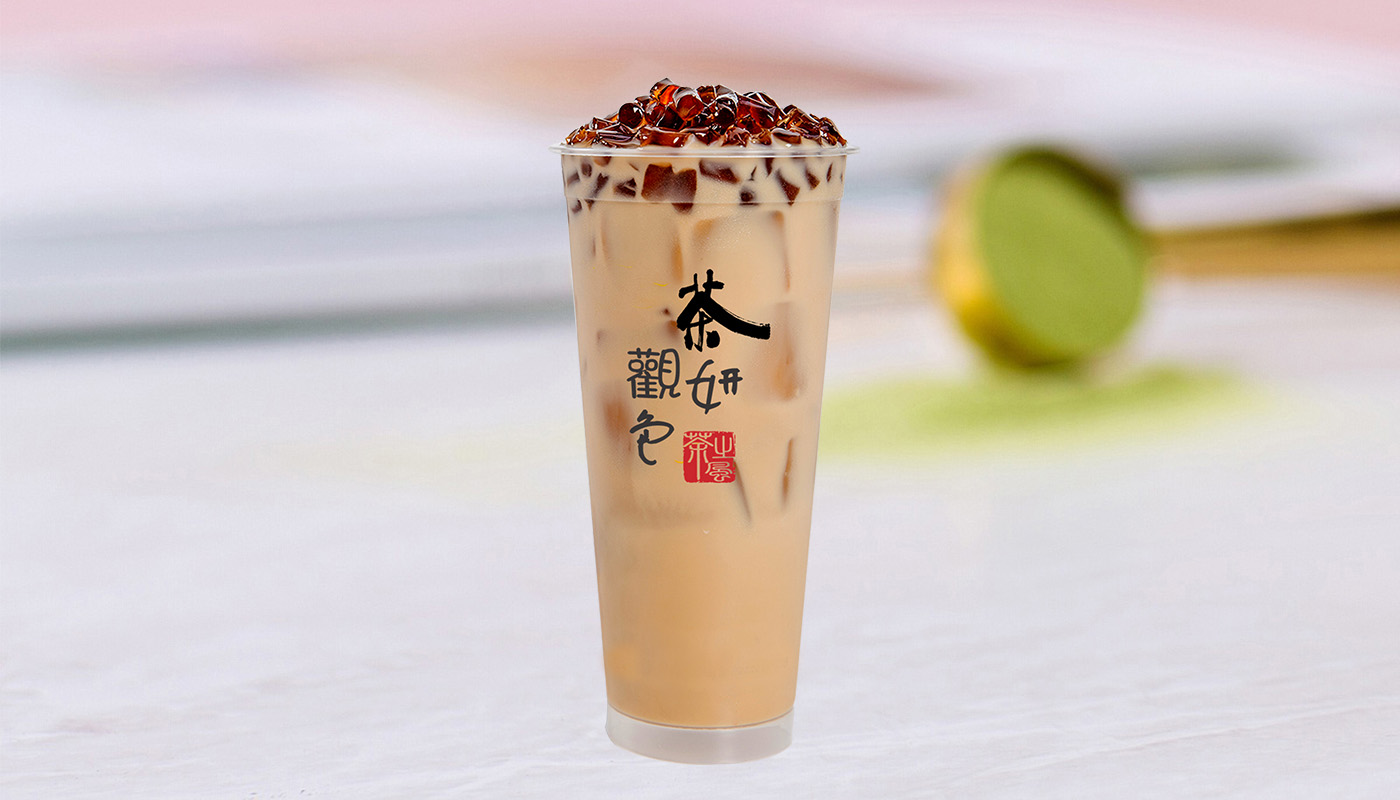 Order A5. Red Beans Grass Jelly Milk Tea food online from By Me Boba Tea store, San Francisco on bringmethat.com