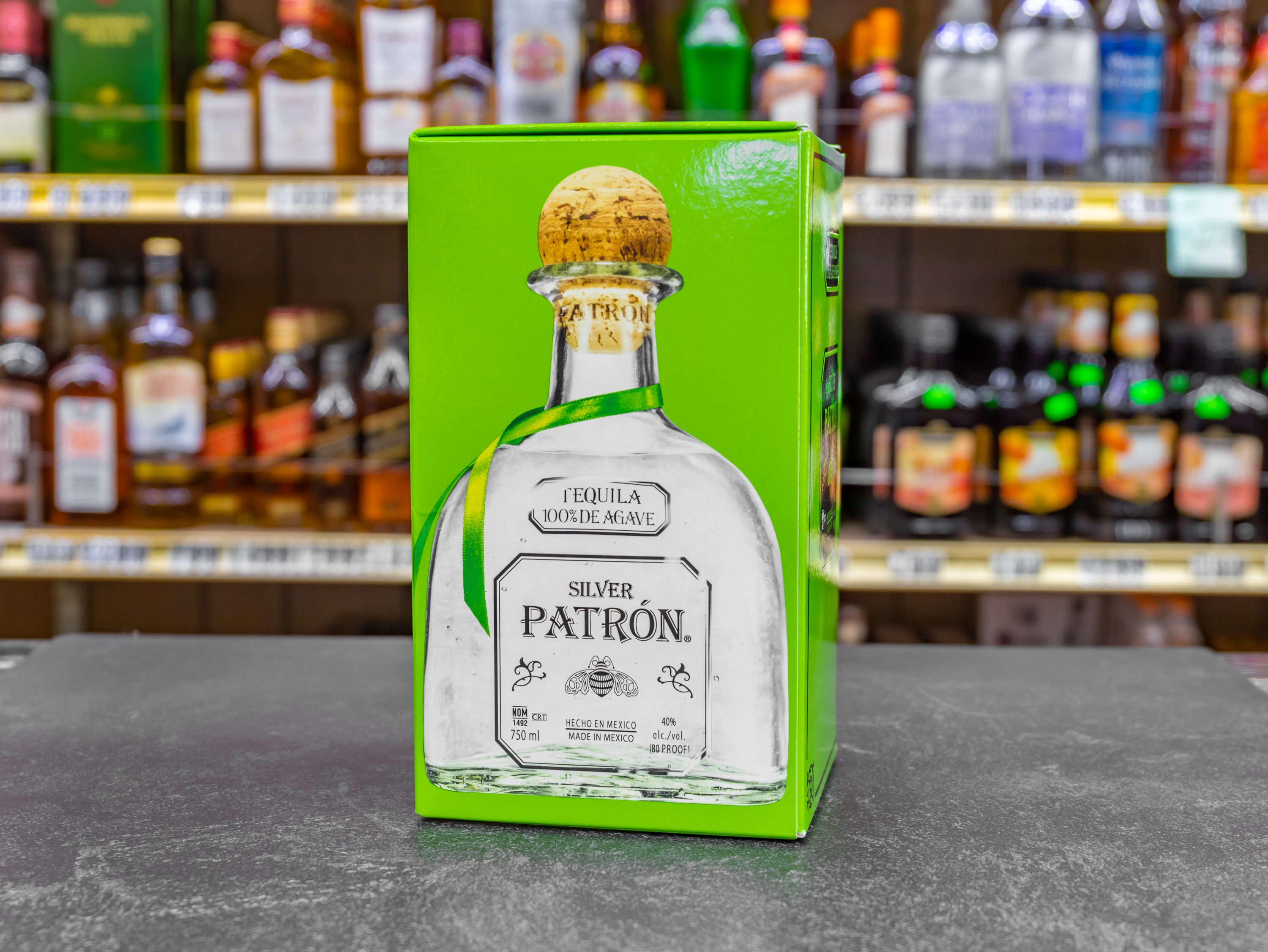 Order Patron Silver, 750 ml. Tequila  food online from Crown Empire Liquor store, Costa Mesa on bringmethat.com