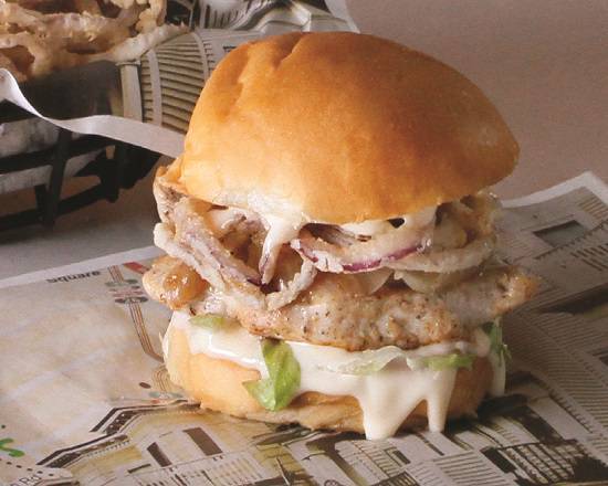 Order Jenn’s Chicken Sandwich food online from Wahlburgers store, Huntsville on bringmethat.com