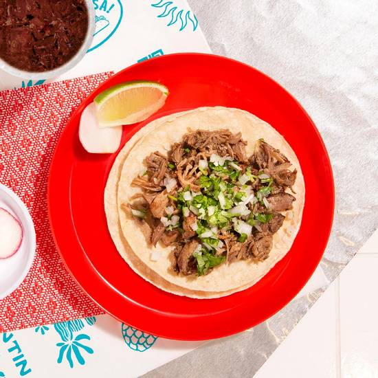 Order Carnitas Taco food online from La Pina Cantina Mexican Grill store, Chicago on bringmethat.com