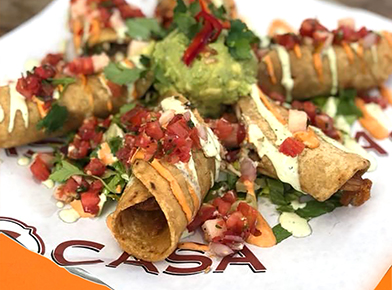 Order Rotisserie Chicken Taquitos food online from C Casa store, Napa on bringmethat.com