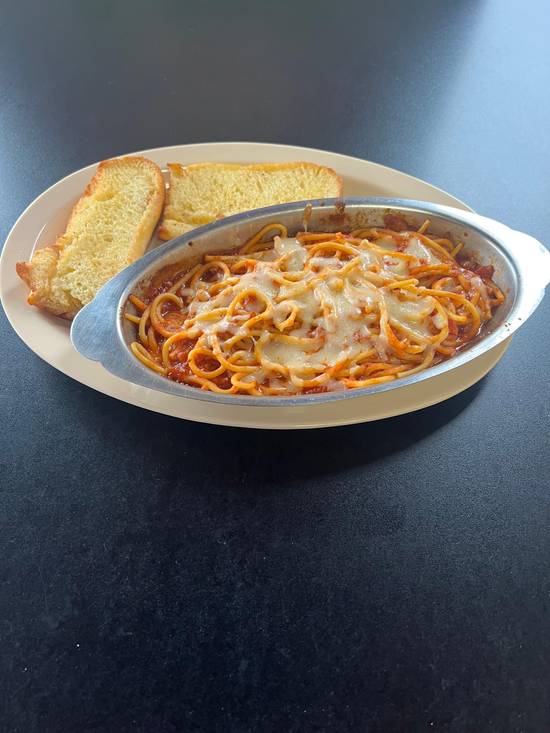 Order Baked Spaghetti food online from St. Louis Pizza and Wings store, St. Louis on bringmethat.com