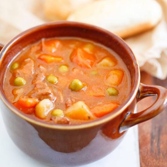 Order Hearty Beef Stew food online from Sole Soups store, Agoura Hills on bringmethat.com