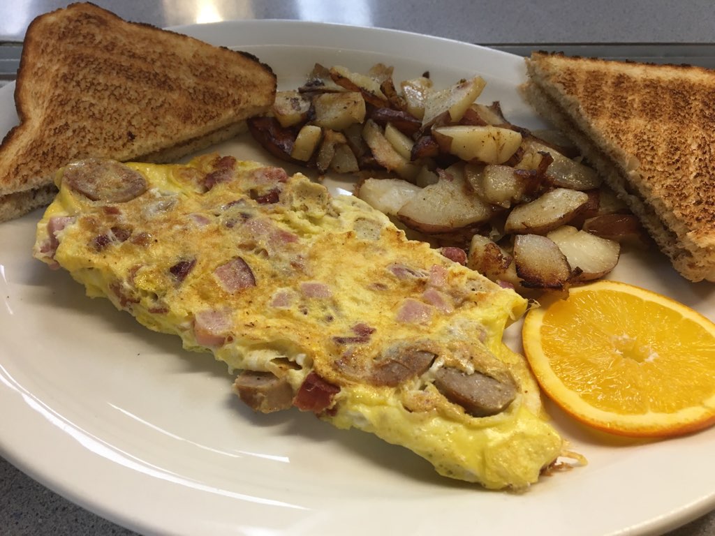 Order Meat Lovers Omelet food online from Cafe With Soul store, Doylestown on bringmethat.com