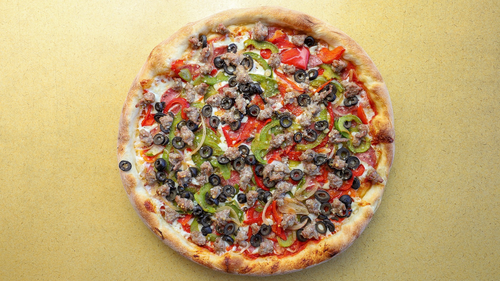 Order Pizza a la Toto's No. 5 Small/Medium food online from Toto's Pizzeria & Restaurant store, Belmont on bringmethat.com