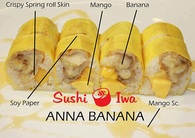 Order ANNA BANANA food online from Sushi Iwa store, Clayton on bringmethat.com