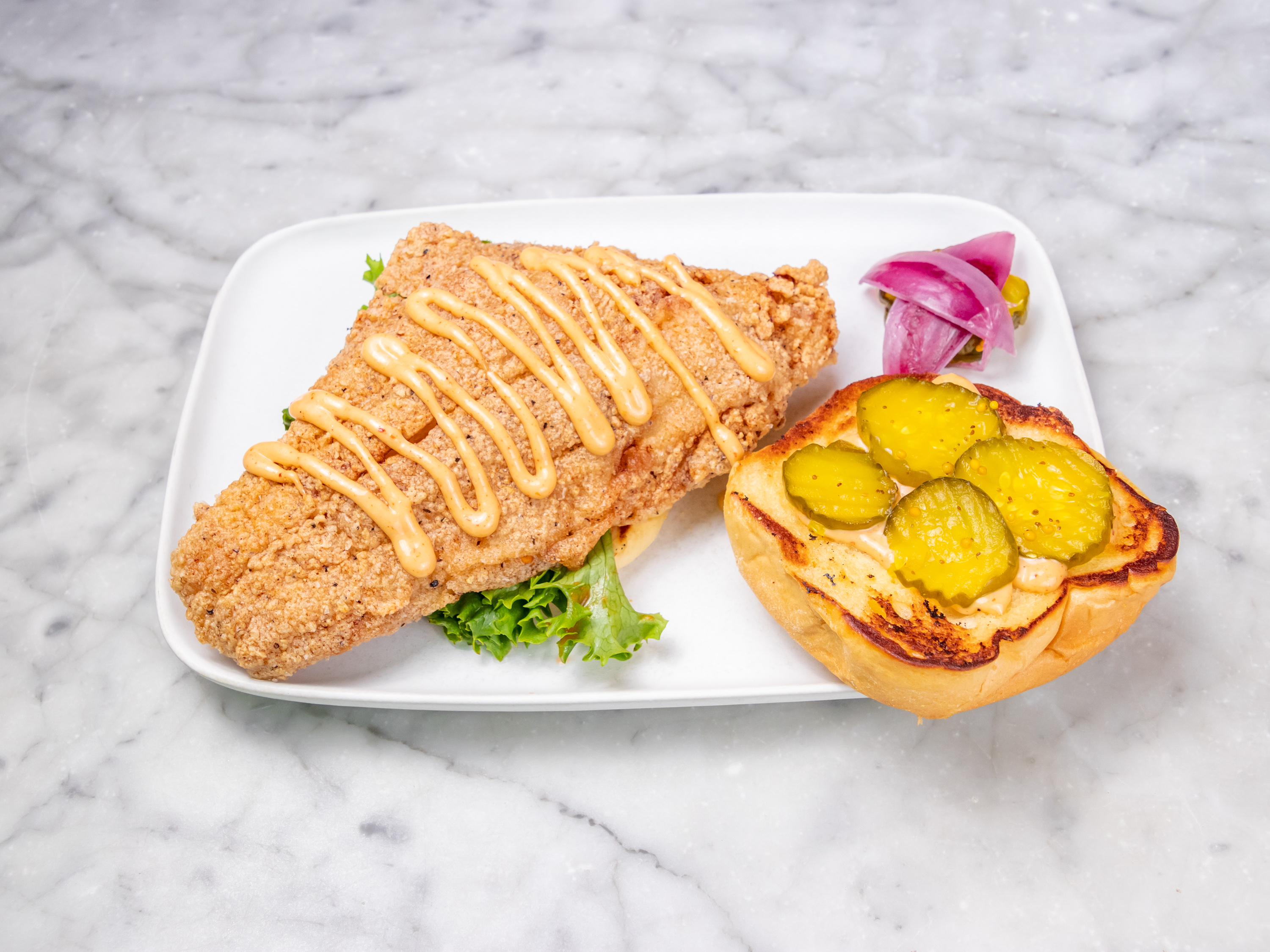 Order Hot Fried Catfish Sandwich food online from Soul: Food & Culture store, Atlanta on bringmethat.com