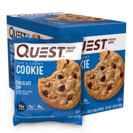 Order Quest Protein Cookie - Chocolate Chip food online from IV Deli Mart store, Goleta on bringmethat.com