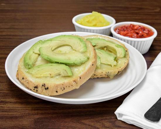 Order Open Face Bagel food online from Judys Cafe store, San Diego on bringmethat.com