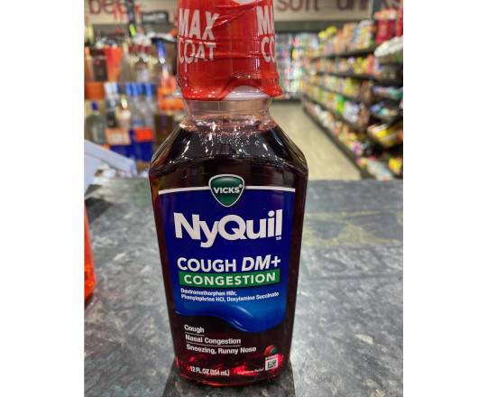 Order NyQuil Cough DM + 12 oz food online from Divine Wine and Spirits store, San Diego on bringmethat.com