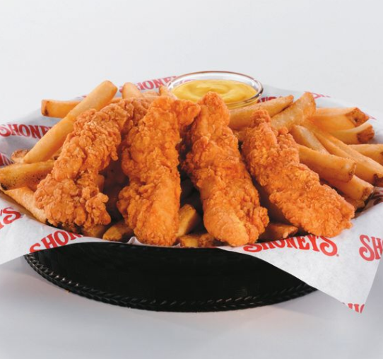 Order Hand-Breaded Fresh Chicken Strips food online from Shoney #1242 store, Nashville on bringmethat.com