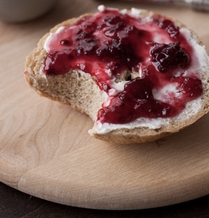 Order Bagel with Cream Cheese and Jelly food online from Hudson Cafe & Grocery store, New York on bringmethat.com