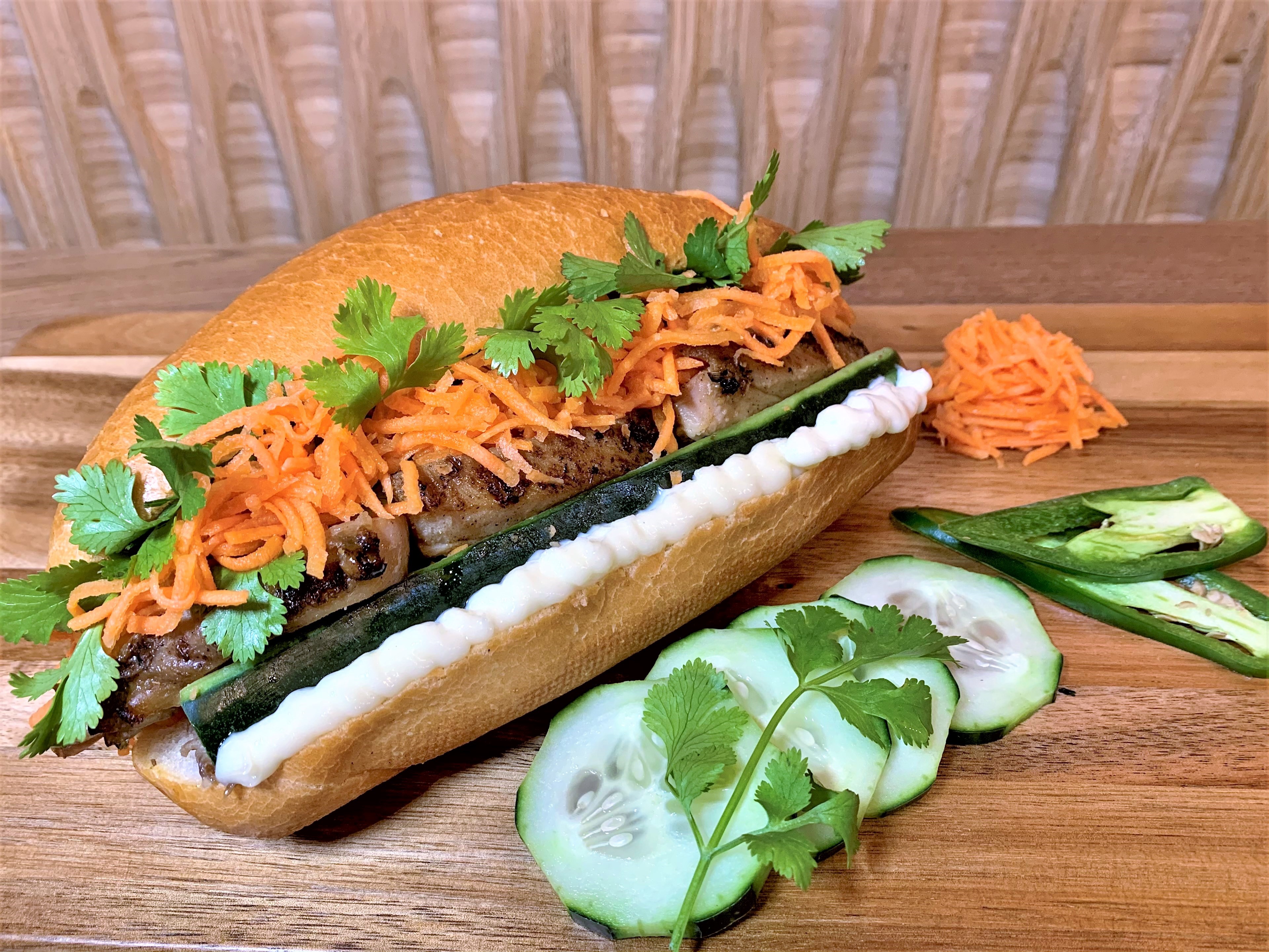 Order Grilled Chicken Banh Mi food online from My Cup Of Tea store, San Francisco on bringmethat.com