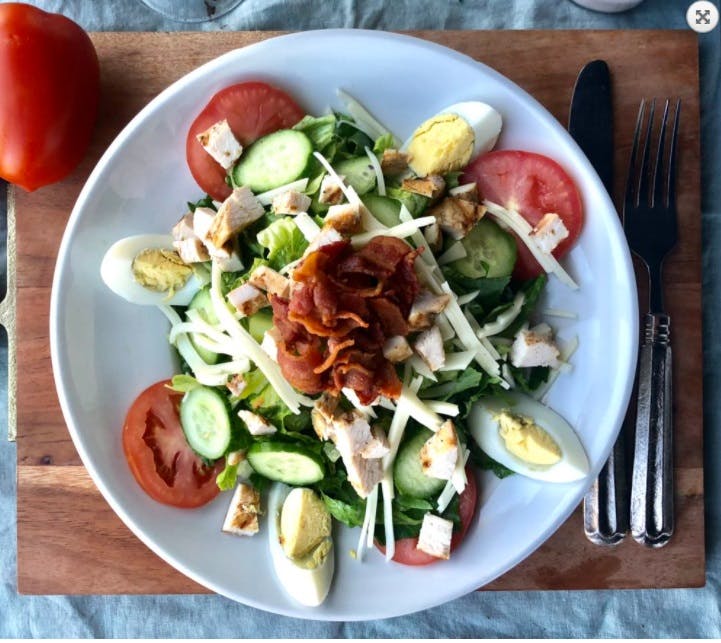 Order Cobb Salad - Salad food online from Pasta Roma store, Los Angeles on bringmethat.com