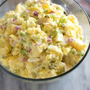 Order Homemade Southern Style Potato Salad (Small)  food online from Wingz On Wheelz store, Marietta on bringmethat.com