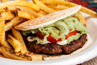 Order Greek Burger food online from Greek Fiesta store, Cary on bringmethat.com