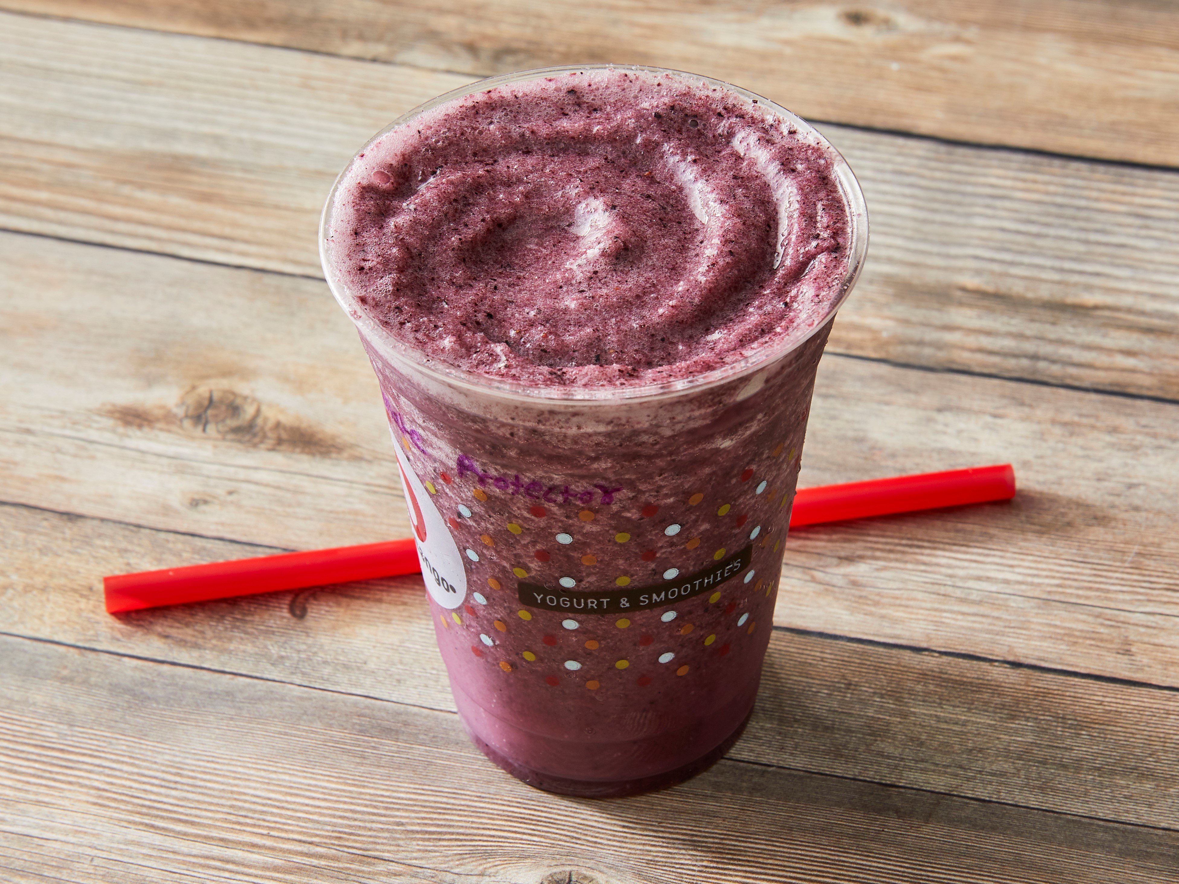 Order Pomegranate Protector Smoothie food online from Red Mango store, Frisco on bringmethat.com