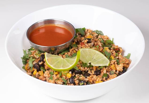 Order Liz's Fajita Rice Bowl food online from The Cafe' By Prepped Wellness store, Youngstown on bringmethat.com