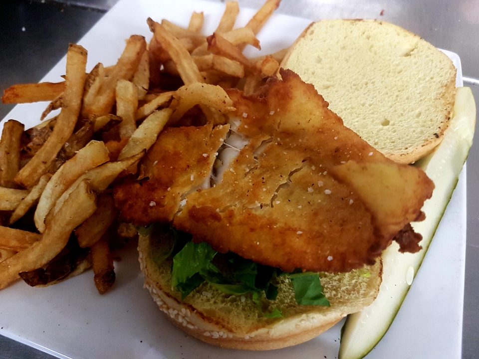 Order Haddock Sandwich food online from The Farm Bar & Grille store, Manchester on bringmethat.com