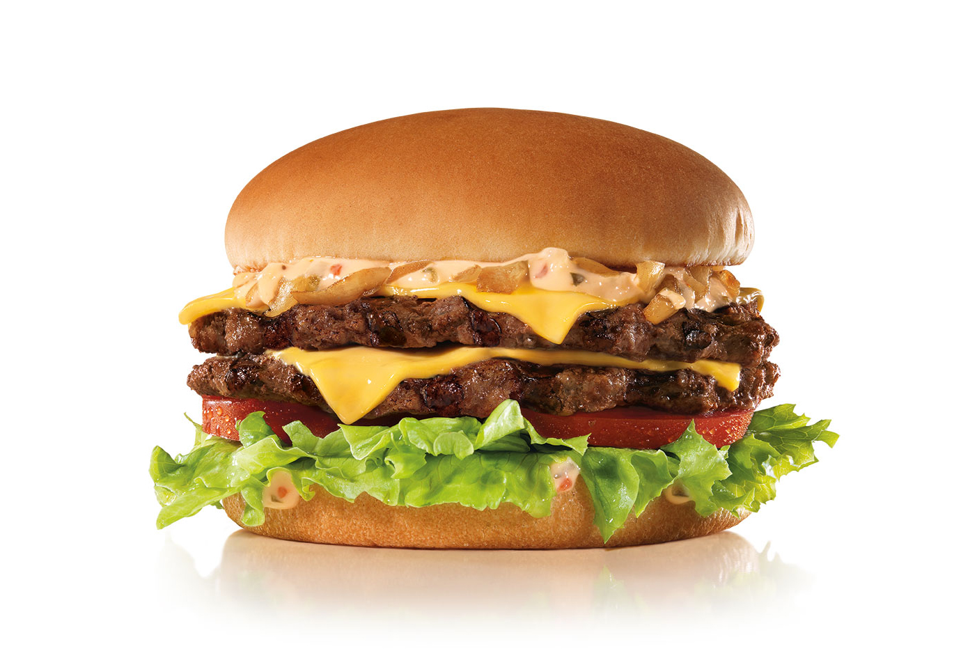 Order The California Classic Double Cheeseburger food online from Carl Jr store, Modesto on bringmethat.com