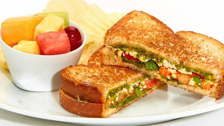 Order Tomato-Basil Sandwich  food online from Taziki Mediterranean Café store, Sandy Springs on bringmethat.com