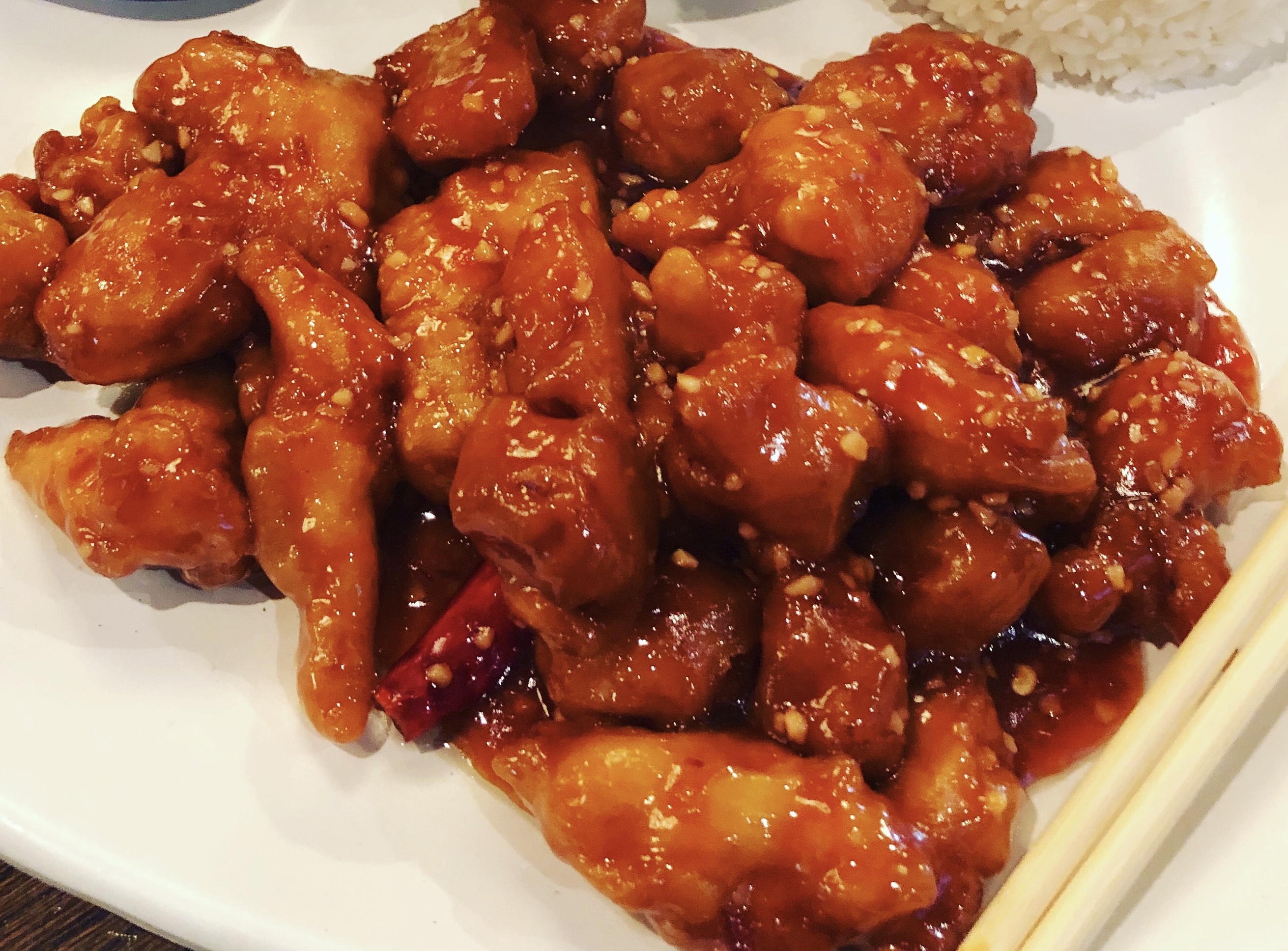 Order Orange Chicken food online from Thousand Wok Asian Bistro store, Thousand Oaks on bringmethat.com