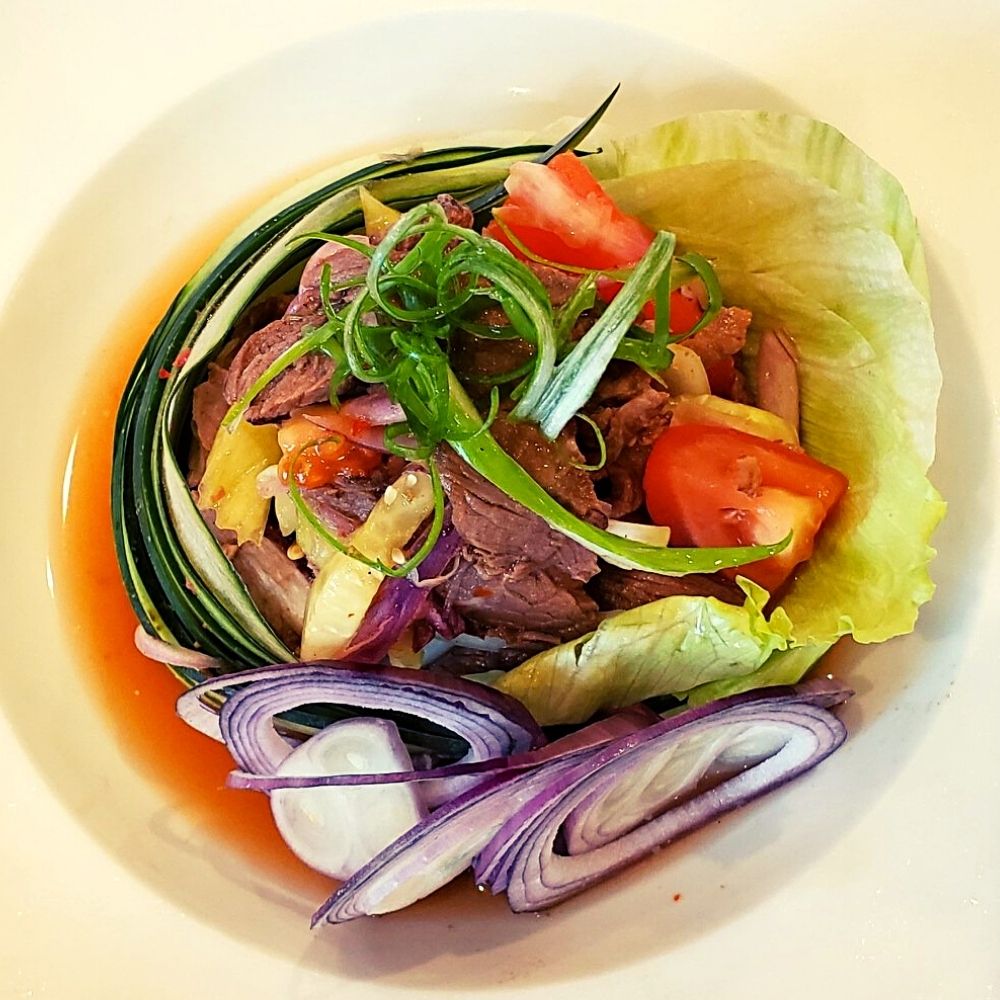 Order Yum Nur Salad food online from Esarnthai Restaurant store, Houston on bringmethat.com