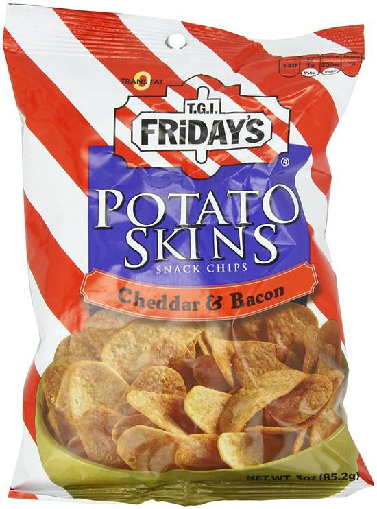 Order Poore Brothers Tgif Potato Skins Cheddar And Bacon Flavor food online from Deerings Market store, Traverse City on bringmethat.com