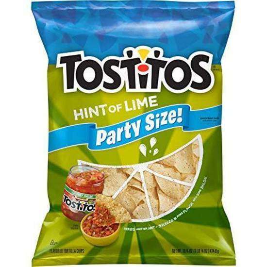 Order Tostitos Tortilla Chips - Hint of Lime food online from IV Deli Mart store, Goleta on bringmethat.com
