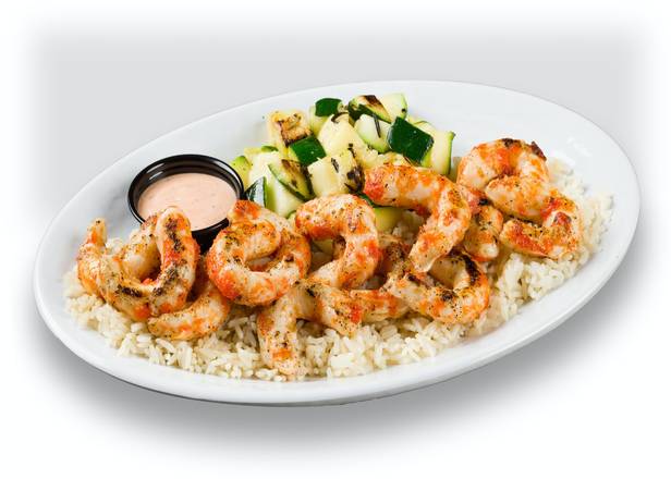 Order PLANT-BASED GRILLED "SHRIMP" PLATE food online from California Fish Grill store, Daly City on bringmethat.com
