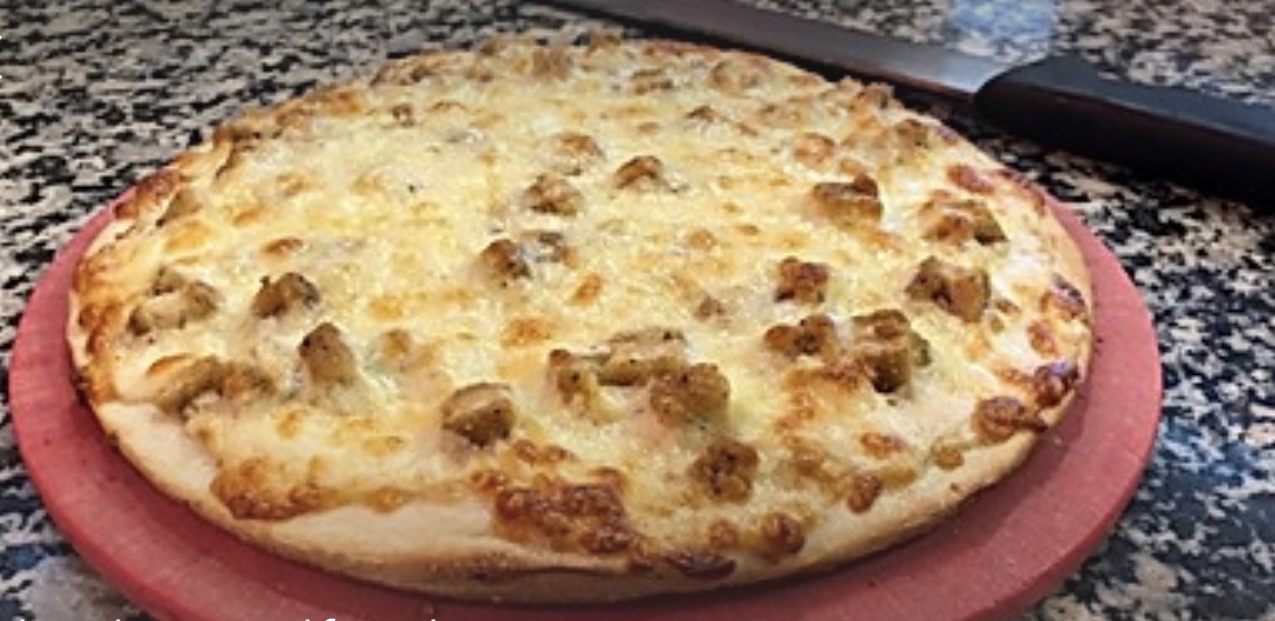 Order Breaded Chicken Pie  food online from Famous Pizza store, Paramus on bringmethat.com