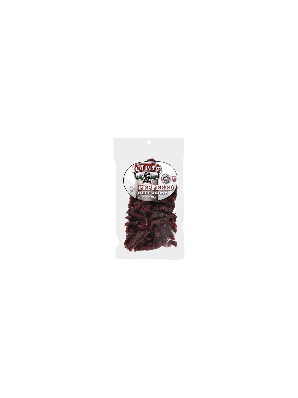 Order  Old Trapper Peppered  Beef Jerky 10 oz.  food online from Chevron Extramile store, Danville on bringmethat.com