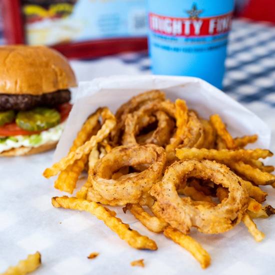 Order Fring food online from Mighty Fine Burgers store, Austin on bringmethat.com