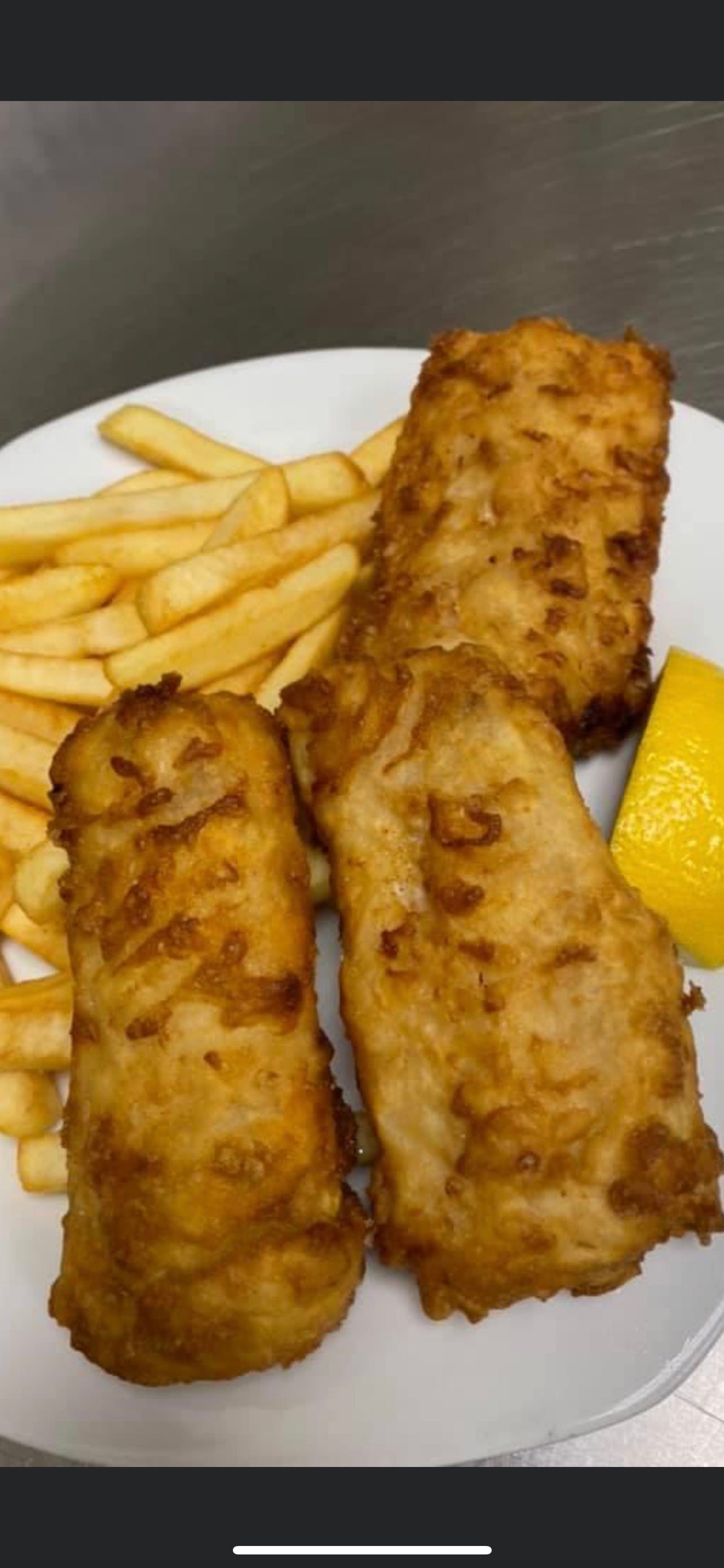Order Lightly Battered North Atlantic Cod - 2 Pieces food online from Pizza Mia store, Grand Blanc on bringmethat.com