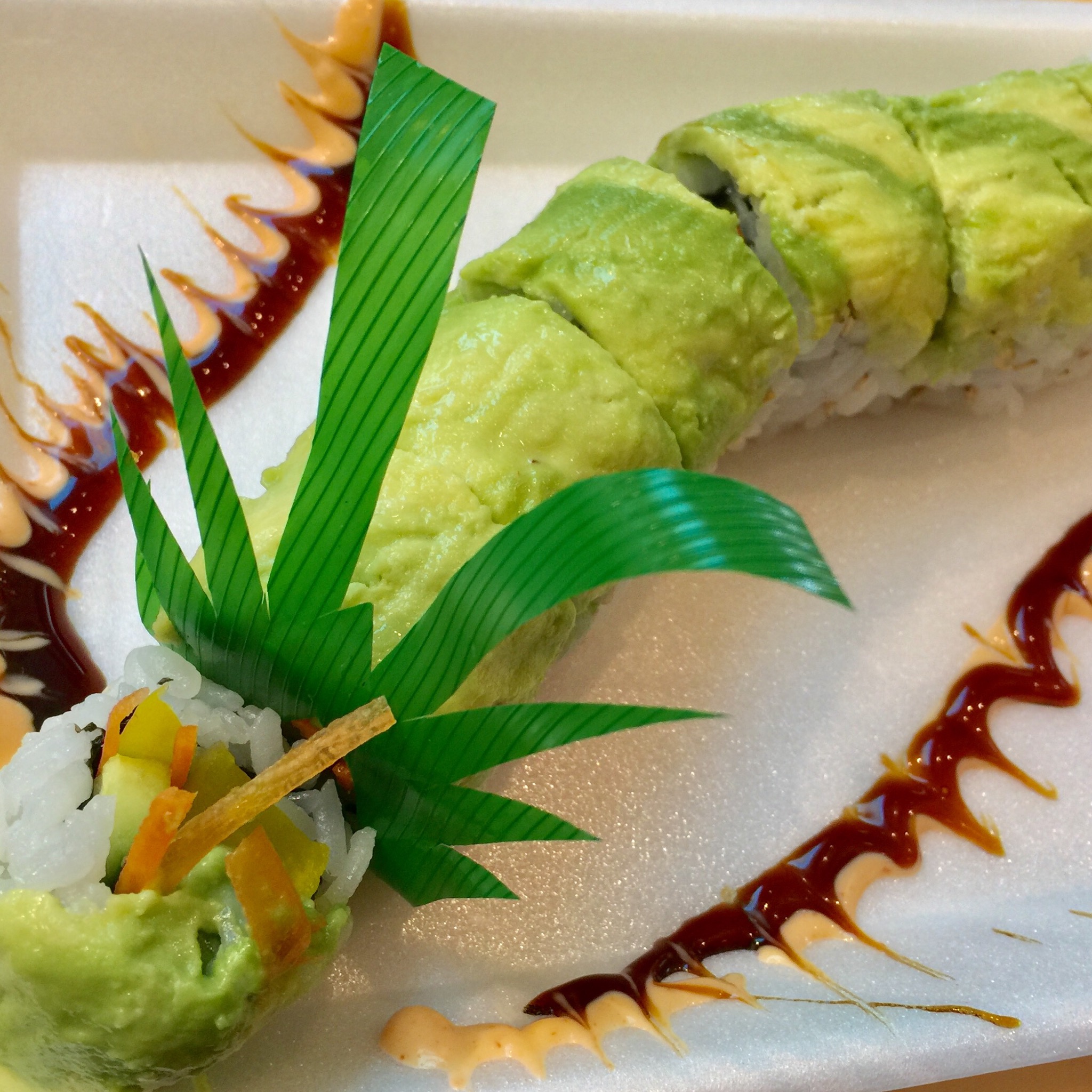 Order M4. Veggie Dragon Roll food online from iSushi store, Silver Spring on bringmethat.com