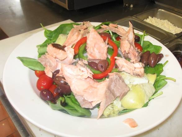 Order Salmon Salad Special food online from Cellar Restaurant store, Blacksburg on bringmethat.com