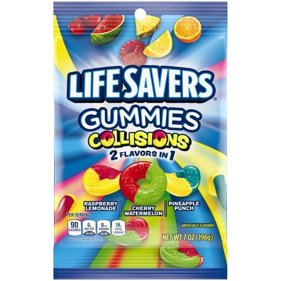 Order LIFE SAVERS Gummy Candy, Collisions, 7 oz Bag food online from CVS store, REIDSVILLE on bringmethat.com