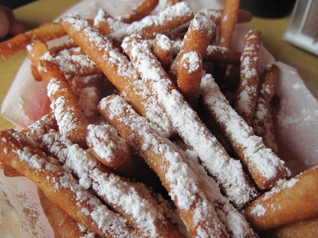 Order Funnel Cake Fries - Appetizer food online from Bruno Pizzeria store, Willard on bringmethat.com
