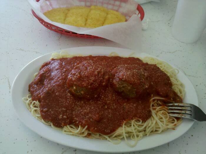 Order Spaghetti with 2 Meatball food online from Pasta La Vista store, Riverside on bringmethat.com