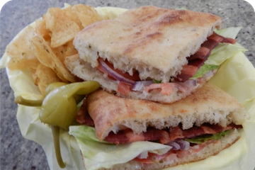 Order BLT Sandwich food online from Beach Pizza store, Grover Beach on bringmethat.com