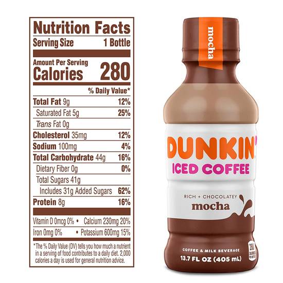 Order Dunkin Donuts Iced Coffee, Mocha food online from Pepack Sunoco store, Peapack on bringmethat.com