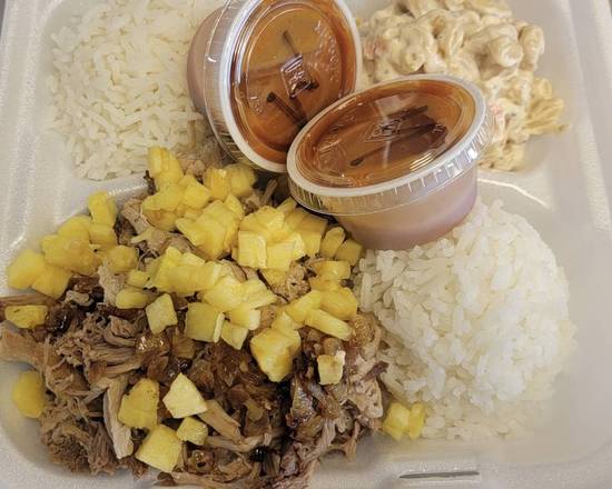 Order Kalua Rice Plate food online from Porky's Kauai store, Lehi on bringmethat.com