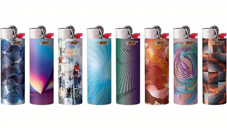 Order BIC Special Edition Geometric Series Lighters food online from Mac On 4th store, Alton on bringmethat.com