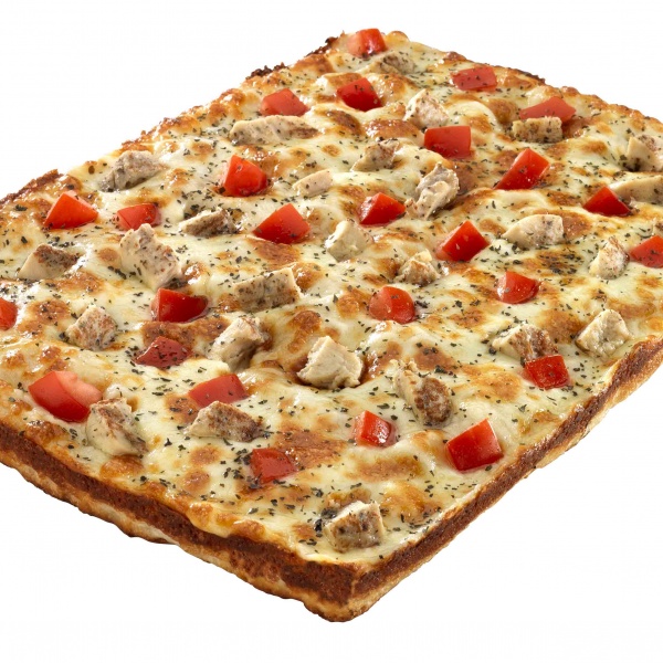 Order Chicken Margherita Square Deep Dish Pizza food online from Papa Romano's store, Troy on bringmethat.com