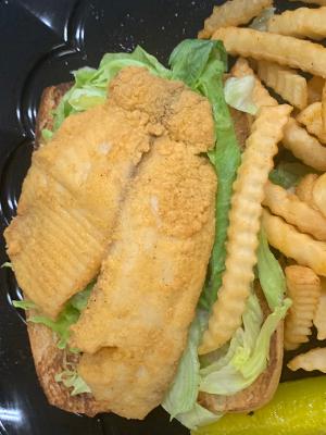 Order Fried Fish Sandwich food online from Ms. Scealy Seafood Shack store, Savannah on bringmethat.com
