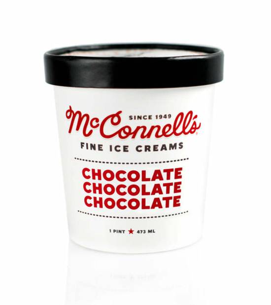 Order McConnell's Ice Cream - Chocolate food online from IV Deli Mart store, Goleta on bringmethat.com