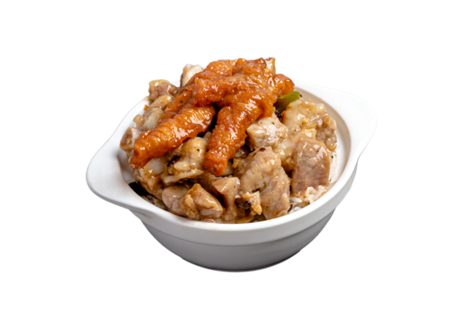 Order Steamed Rice with Spareribs 鳳爪排骨蒸飯 food online from Joyful Garden store, Watertown on bringmethat.com