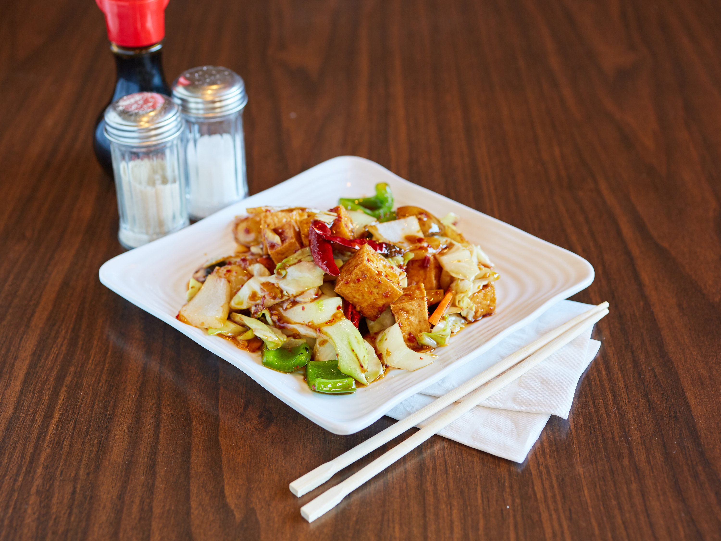Order 70. Kung Pao Tofu food online from China Kitchen store, Greenacres on bringmethat.com