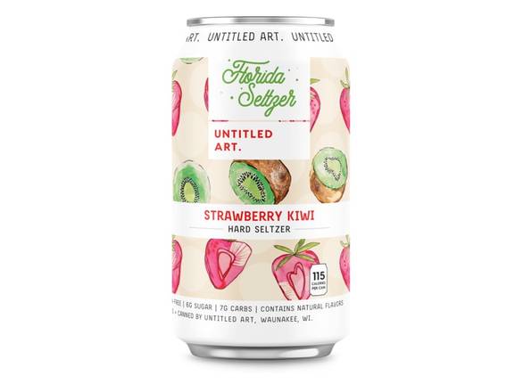 Order Untitled Art Florida Seltzer Strawberry Kiwi - 6x 12oz Cans food online from Leo's Liquor store, Chicago on bringmethat.com
